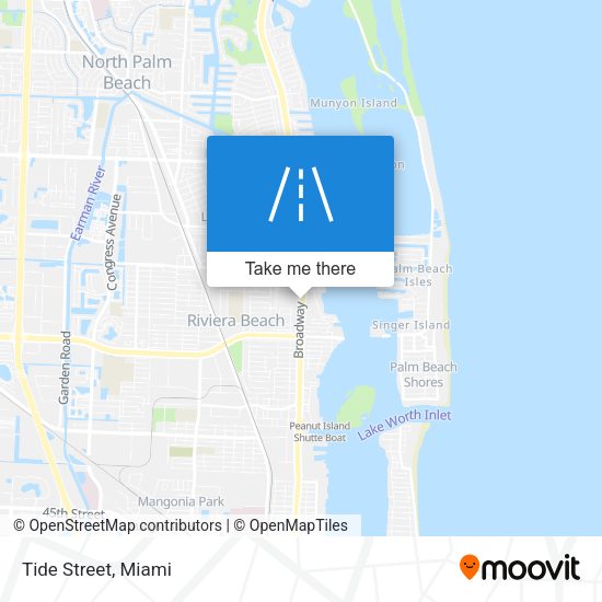Mapa de Tide Street