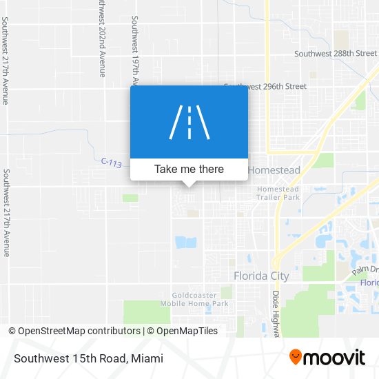 Mapa de Southwest 15th Road