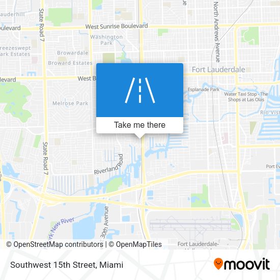 Mapa de Southwest 15th Street
