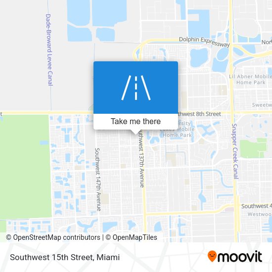 Mapa de Southwest 15th Street
