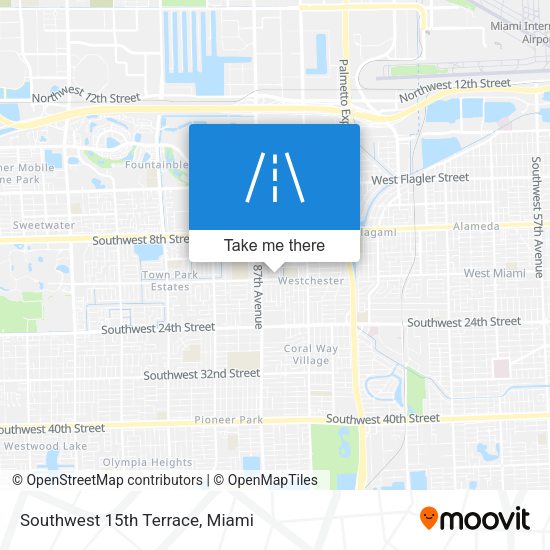 Mapa de Southwest 15th Terrace
