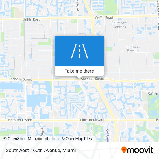 Southwest 160th Avenue map