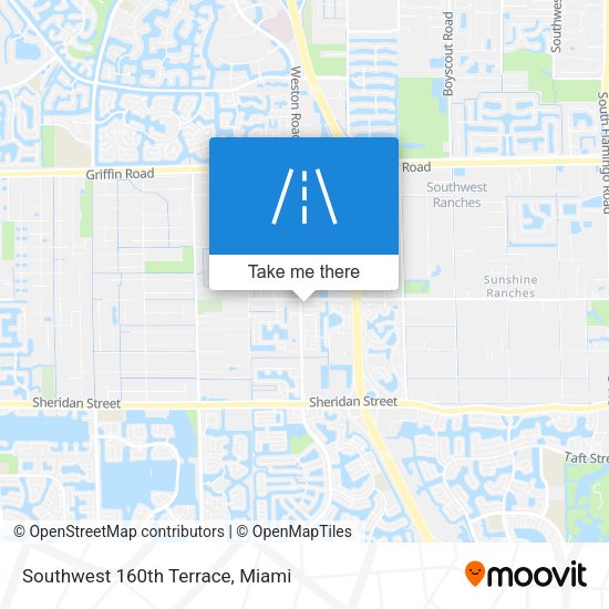 Southwest 160th Terrace map