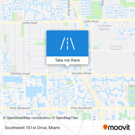 Southwest 161st Drive map