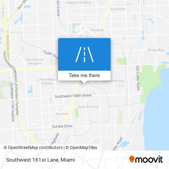 Southwest 161st Lane map