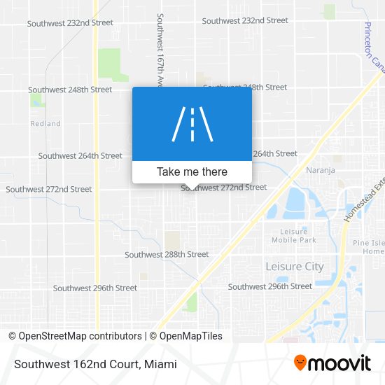 Mapa de Southwest 162nd Court