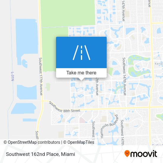 Mapa de Southwest 162nd Place