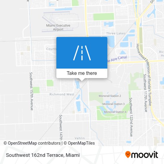 Mapa de Southwest 162nd Terrace