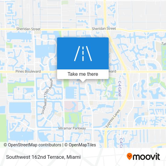 Mapa de Southwest 162nd Terrace