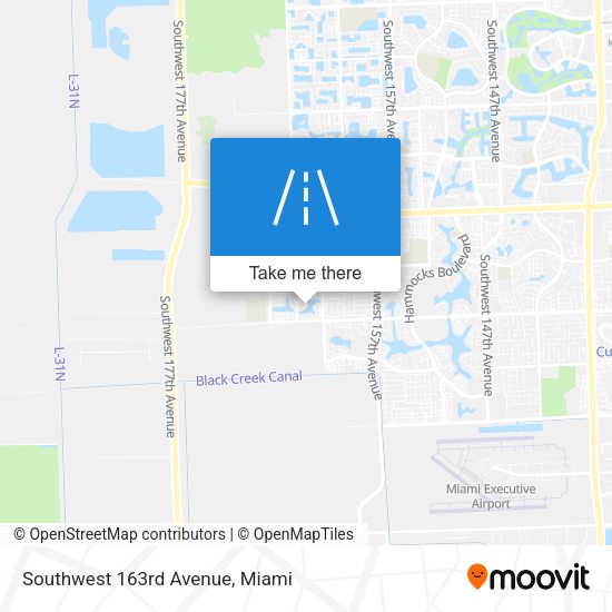 Southwest 163rd Avenue map