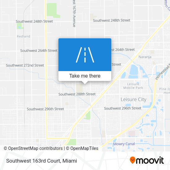 Mapa de Southwest 163rd Court