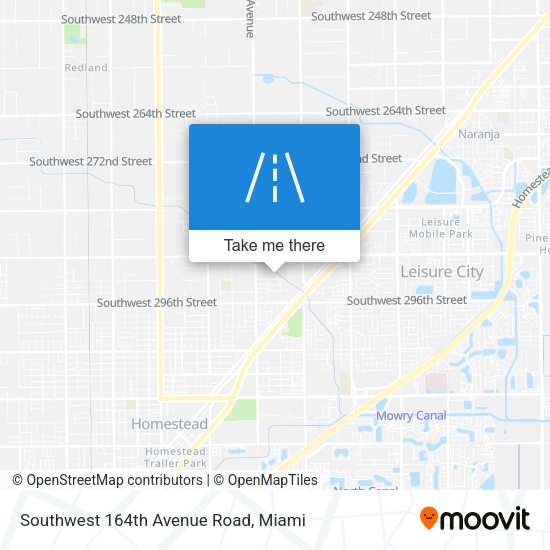 Southwest 164th Avenue Road map