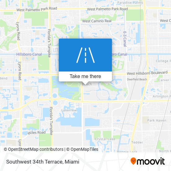 Southwest 34th Terrace map