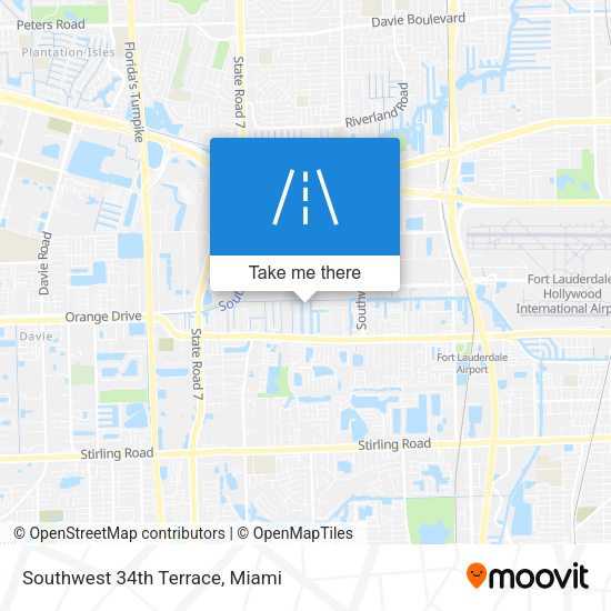 Mapa de Southwest 34th Terrace