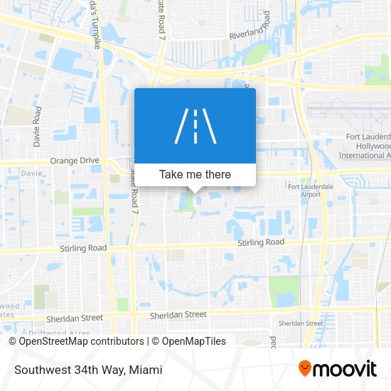 Southwest 34th Way map