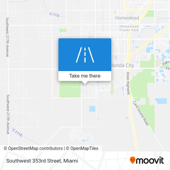Southwest 353rd Street map