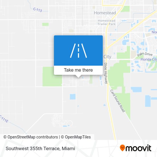Southwest 355th Terrace map
