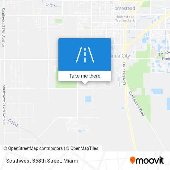 Southwest 358th Street map