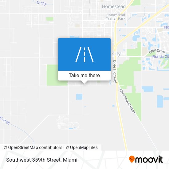 Southwest 359th Street map