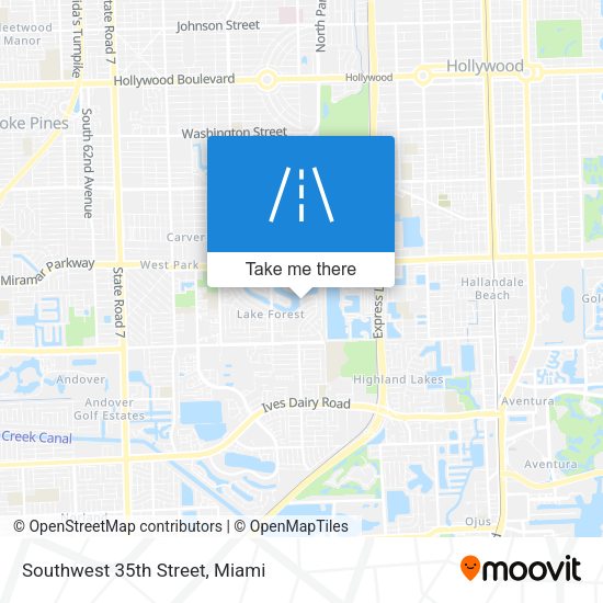 Mapa de Southwest 35th Street