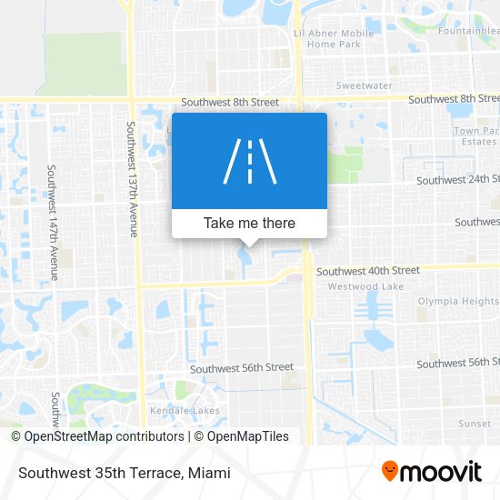 Mapa de Southwest 35th Terrace