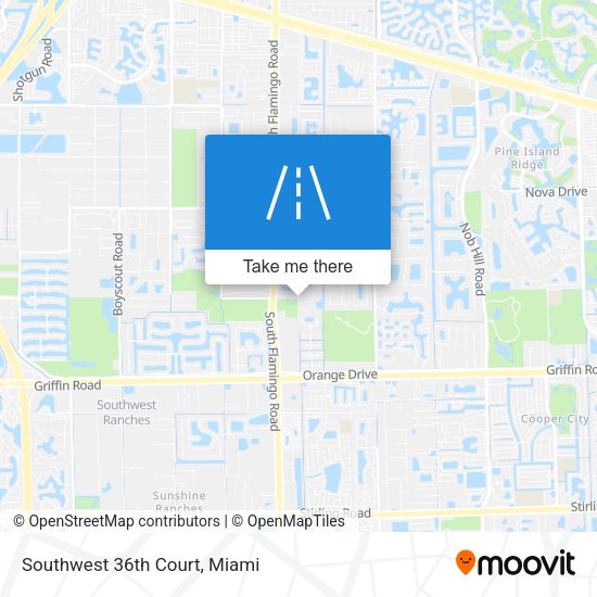 Mapa de Southwest 36th Court