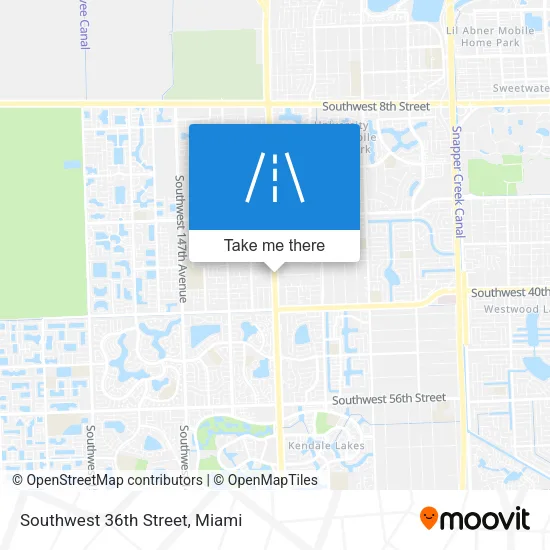 Mapa de Southwest 36th Street