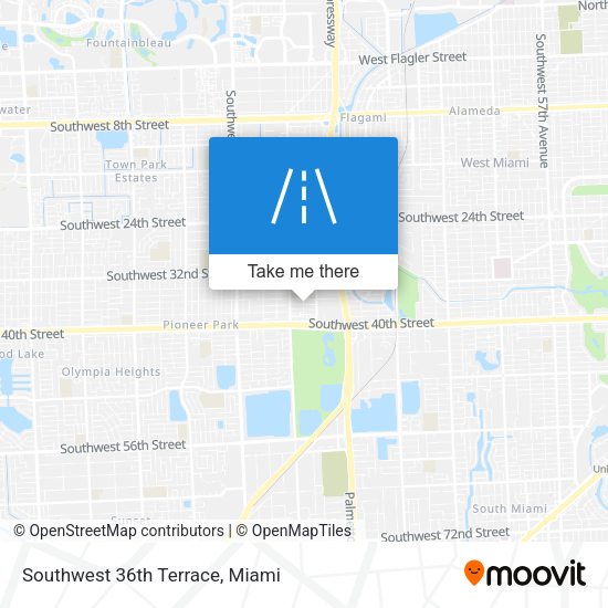 Mapa de Southwest 36th Terrace