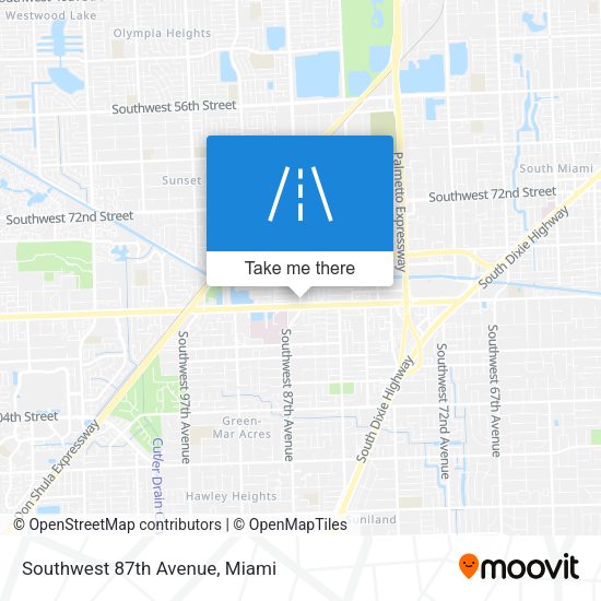 Mapa de Southwest 87th Avenue