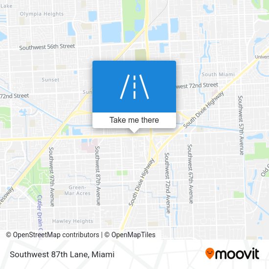 Mapa de Southwest 87th Lane