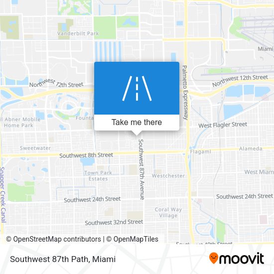 Southwest 87th Path map