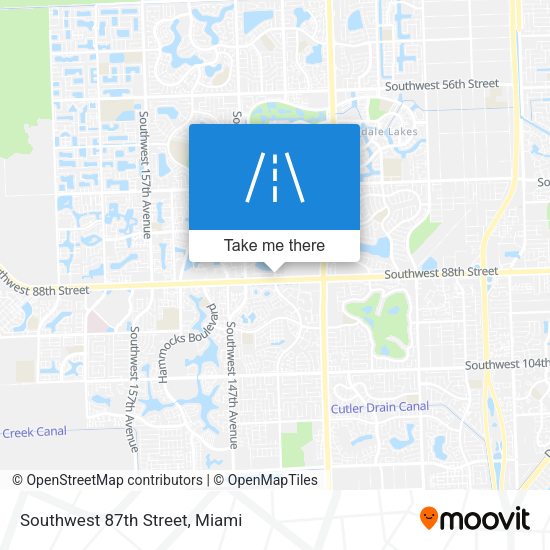 Southwest 87th Street map