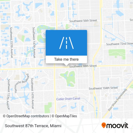 Mapa de Southwest 87th Terrace