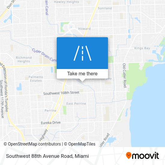 Southwest 88th Avenue Road map