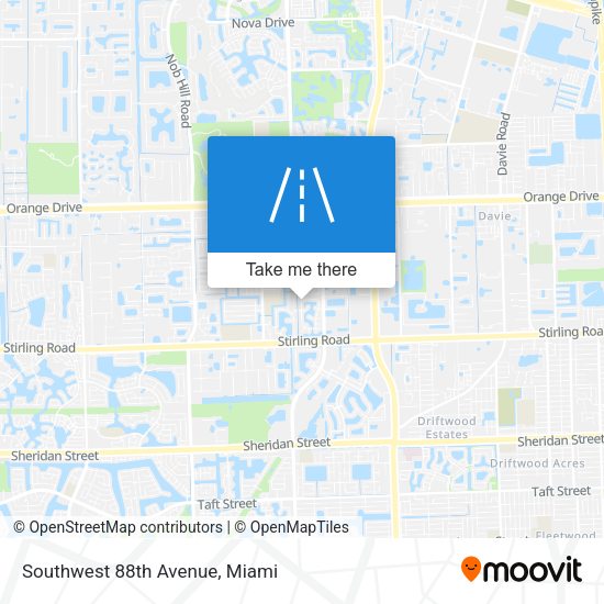 Southwest 88th Avenue map