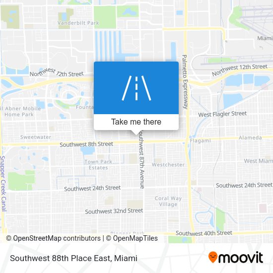 Mapa de Southwest 88th Place East