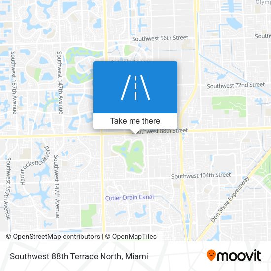 Southwest 88th Terrace North map
