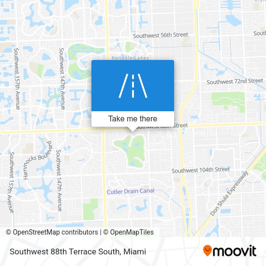 Southwest 88th Terrace South map