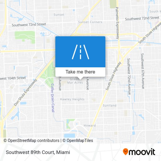 Mapa de Southwest 89th Court