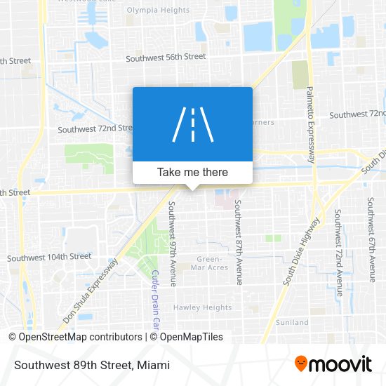 Mapa de Southwest 89th Street