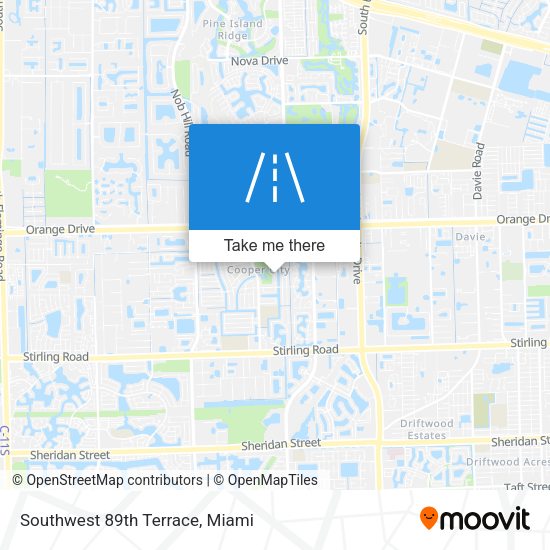 Southwest 89th Terrace map