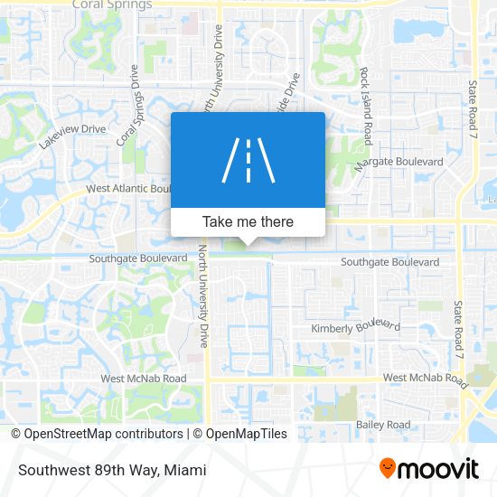 Southwest 89th Way map