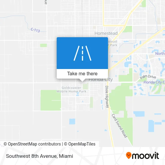 Southwest 8th Avenue map