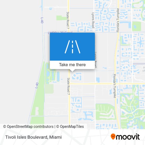 Mapa de Tivoli Isles Boulevard