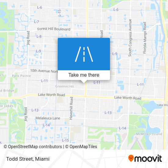 Mapa de Todd Street