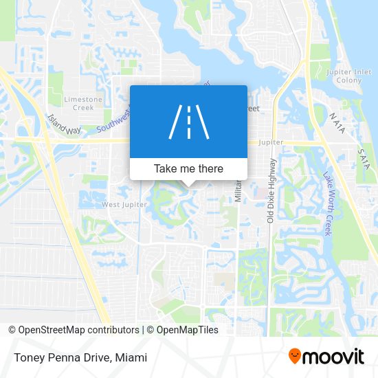 Mapa de Toney Penna Drive