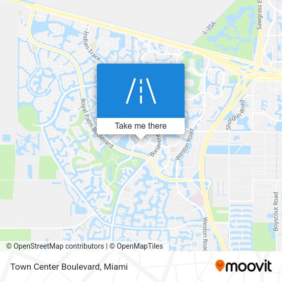 Town Center Boulevard map