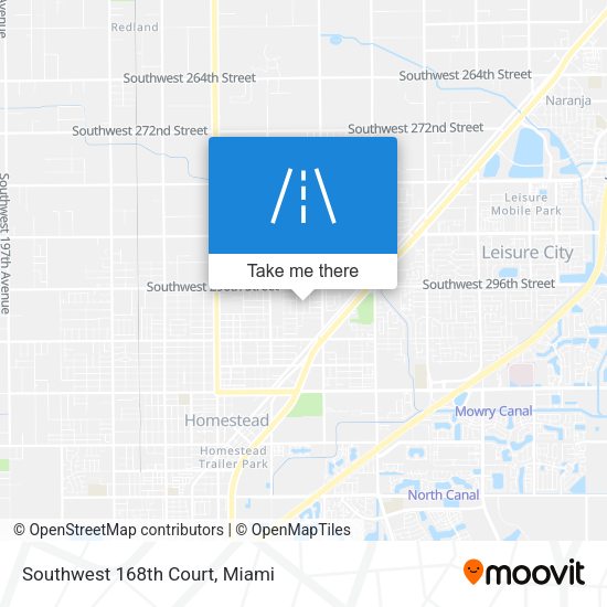 Southwest 168th Court map