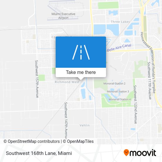 Mapa de Southwest 168th Lane