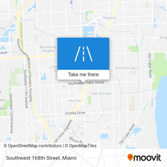Southwest 168th Street map